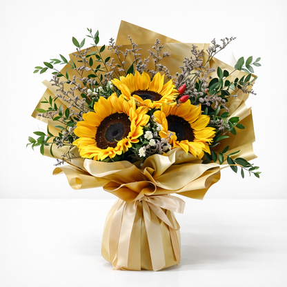 Golden Radiance Sunflower Bouquet