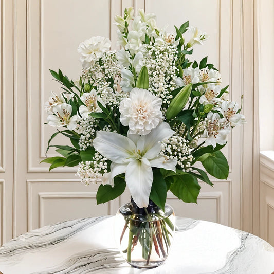 Classic All White Blooms
